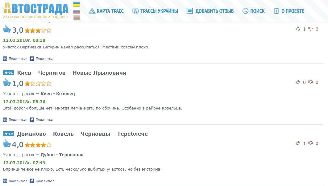 При цьому водії відзначають, що мова йде не тільки про утрудненому русі - через нерівності на дорогах у машин, наприклад, гнуться диски