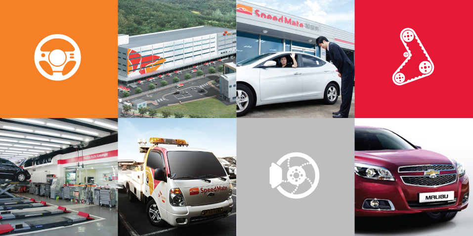 Сьогодні до складу Speedmate входять понад 700 автомайстерень, шиномонтажні станції, понад 3 000 бензо- і газозаправних станцій і 60 000 прокатних автомобілів