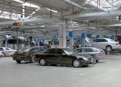 В Україні офіційні СТО автомобілів Mercedes знаходяться в 14 з 25 областей