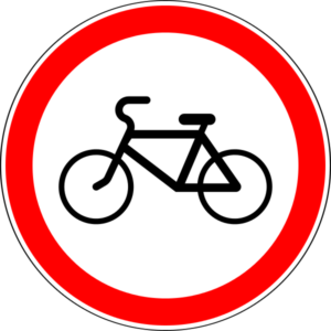 Заборонено рух на велотранспорті